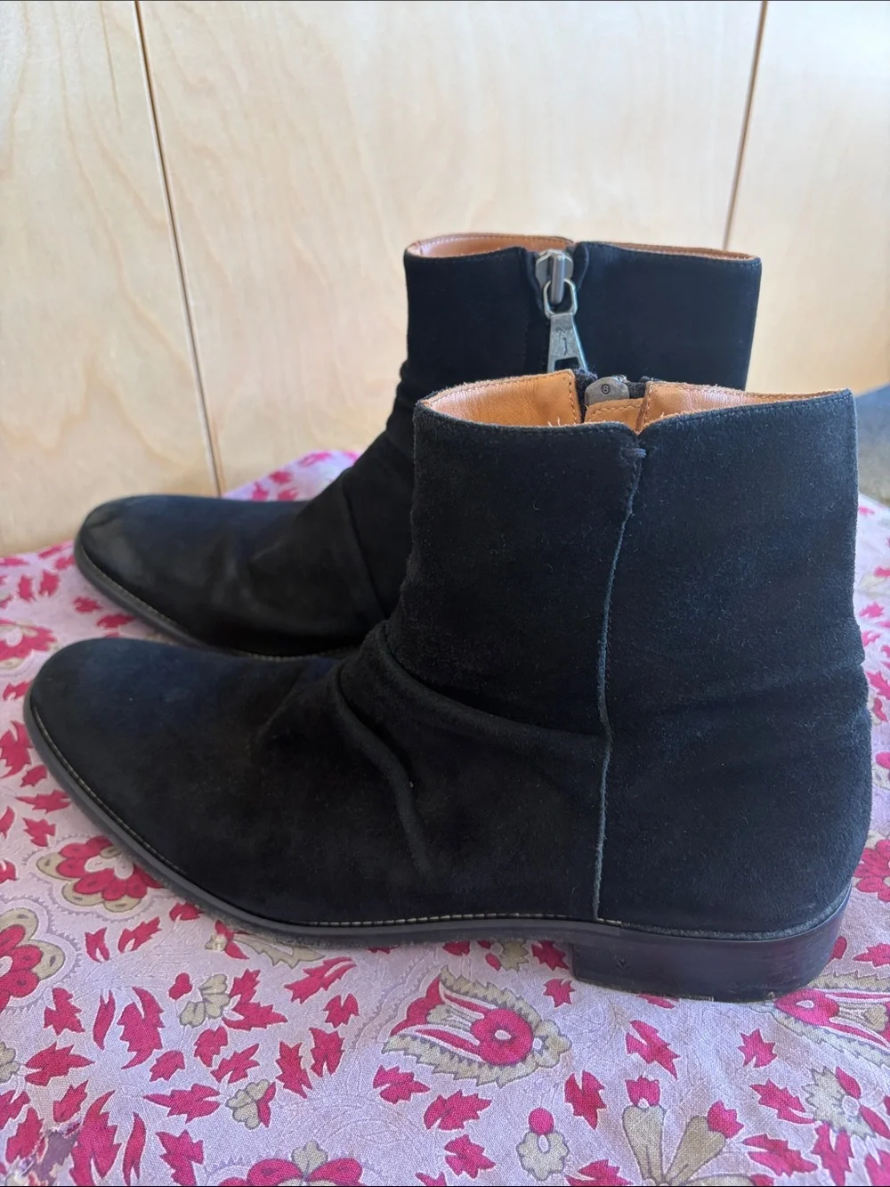 John Varvatos suede boots